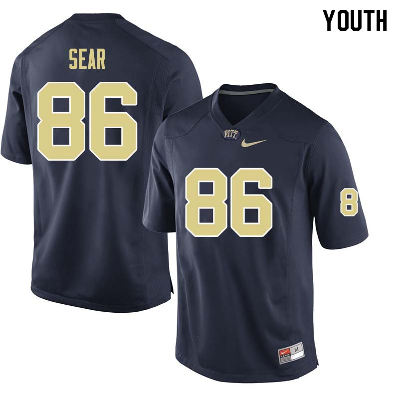 Youth #86 Tyler Sear Pittsburgh Panthers College Football Jerseys Sale-Navy